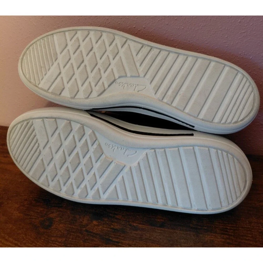 Clarks Artisan Women's 8.5M Hollyhock Zip Black Active Sneakers Shoes